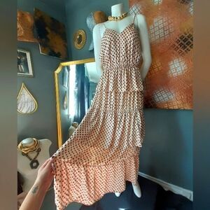 NWT H&M Tiered Ruffled Maxi Dress